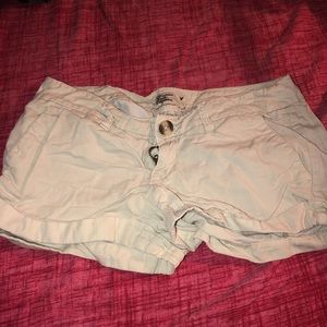 Low Rise Creamy Short Shorts